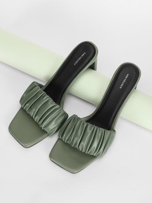 van heusen women's green casual sandals