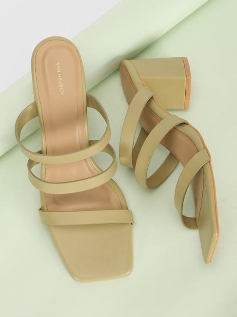 van heusen women's olive casual sandals