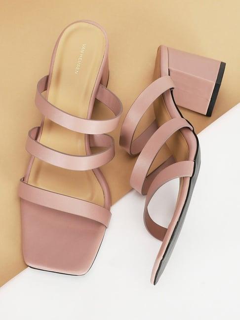 van heusen women's pink casual sandals
