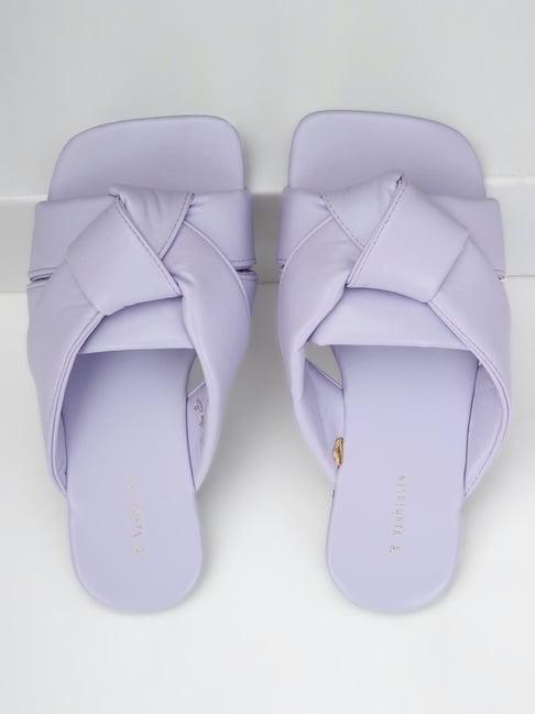van heusen women's purple casual sandals