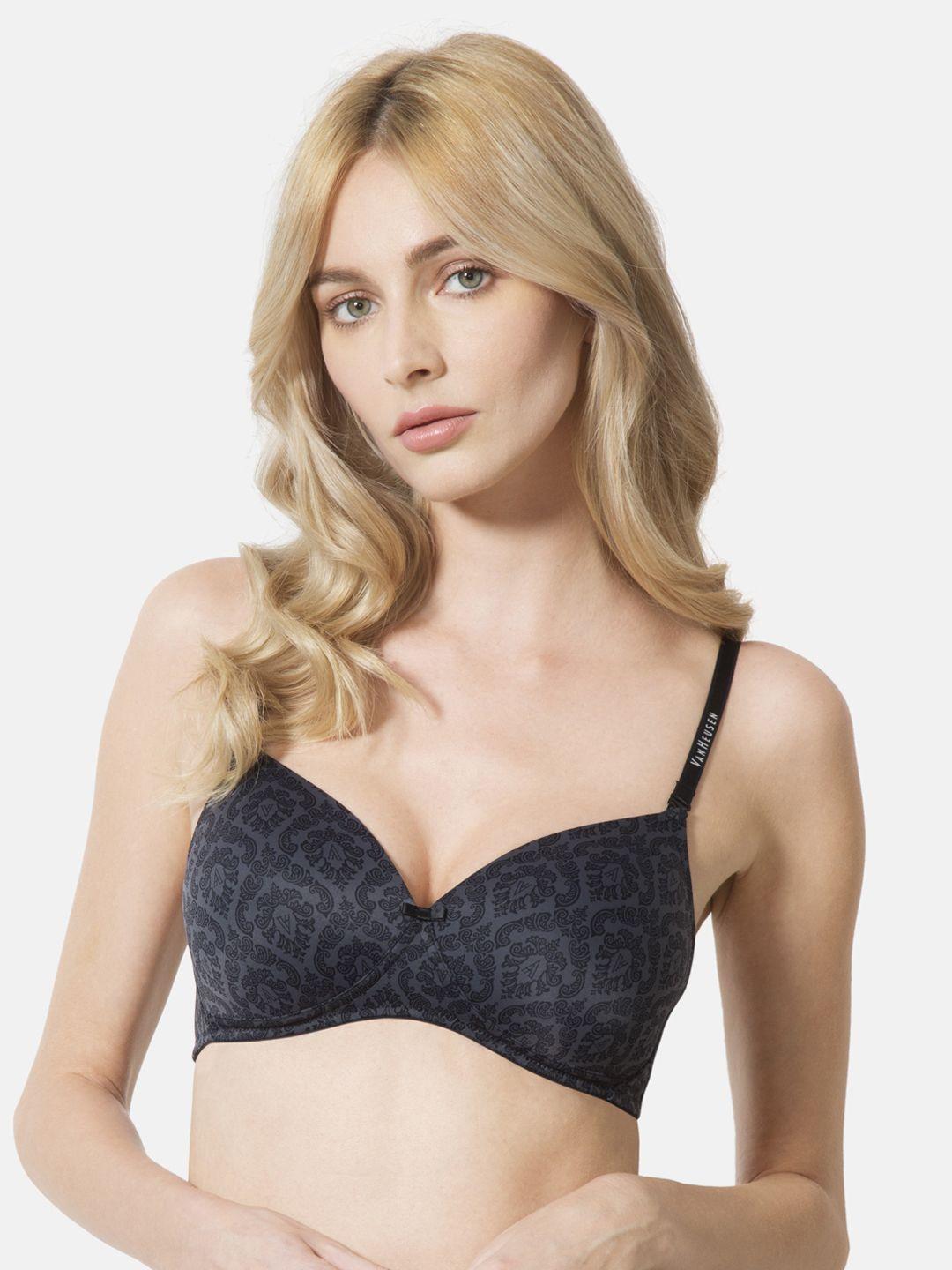 van heusen women damask base plush back wireless t-shirt bra ilibralxpww8322001