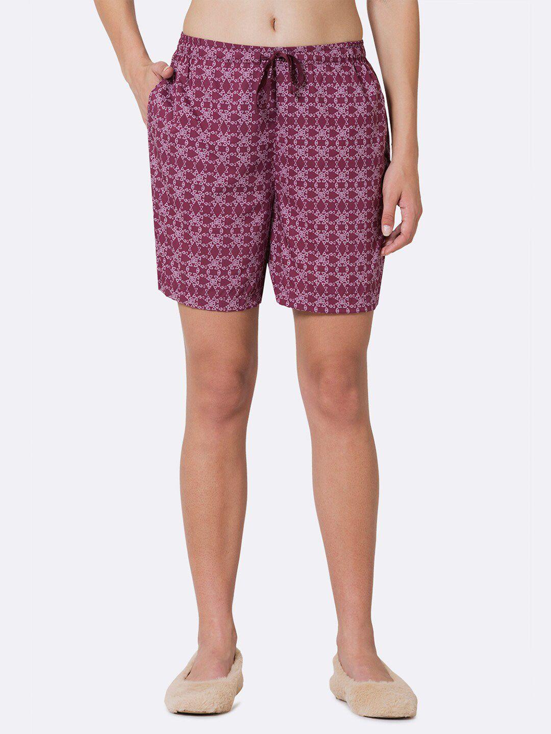 van heusen women printed functional pocket lounge shorts