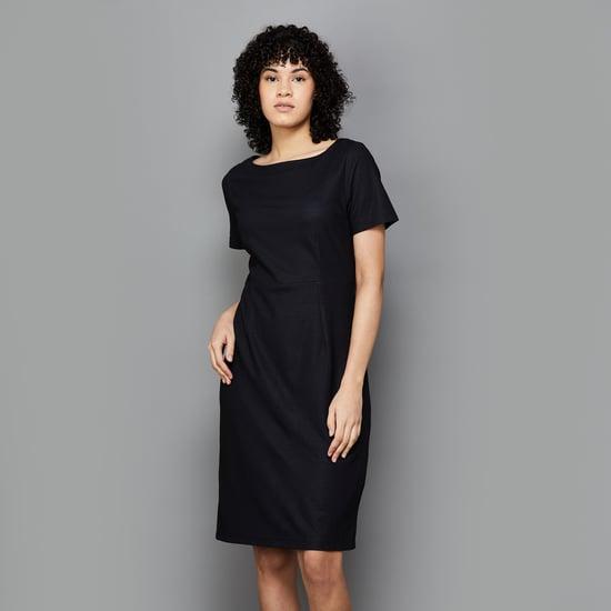 van heusen women solid a-line dress