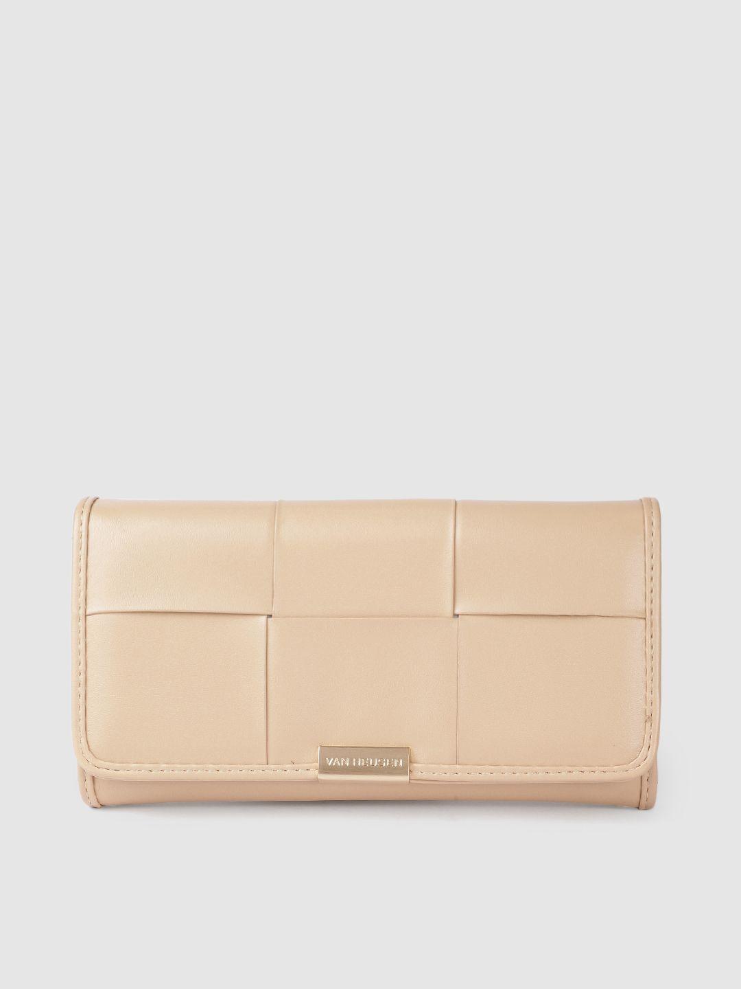 van heusen women solid two fold wallet