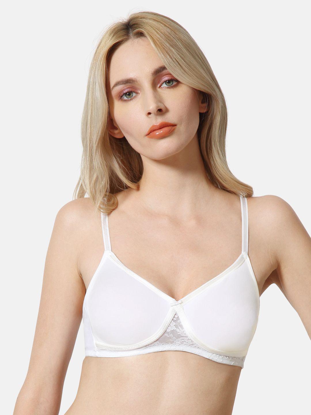 van heusen women white solid antibacterial non padded shaper bra ilibr1csswh11001