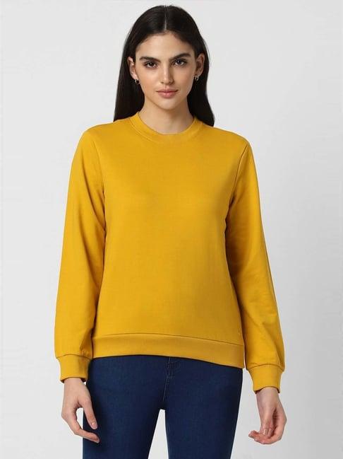 van heusen yellow full sleeves sweatshirt