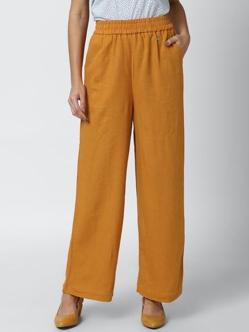 van heusen yellow trousers