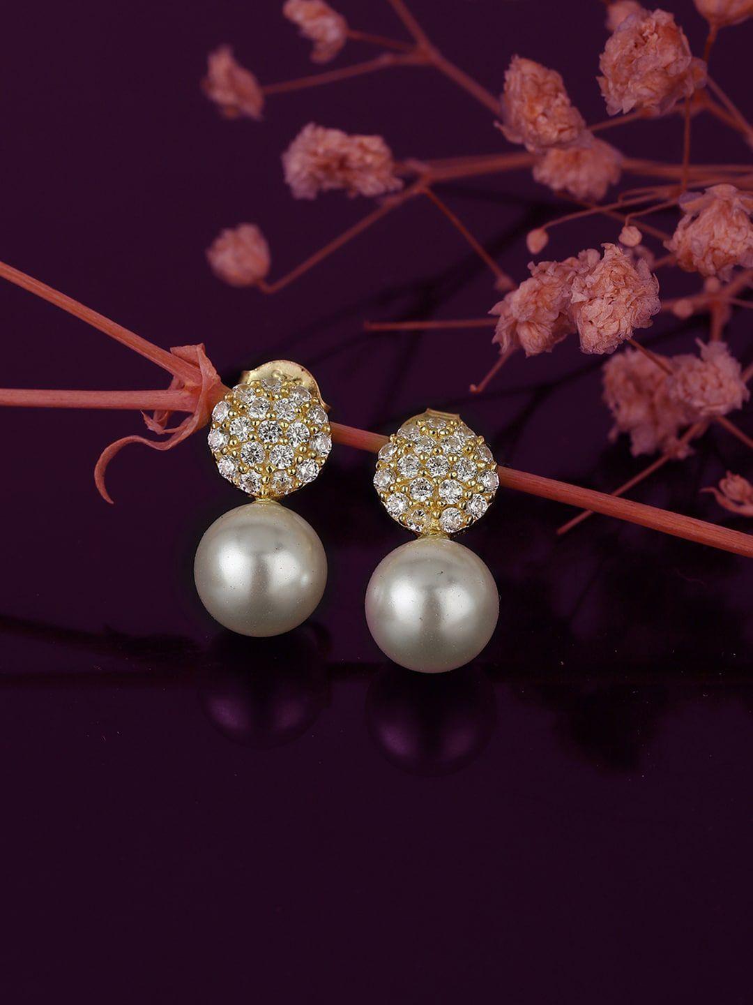vanbelle gold-toned circular studs earrings