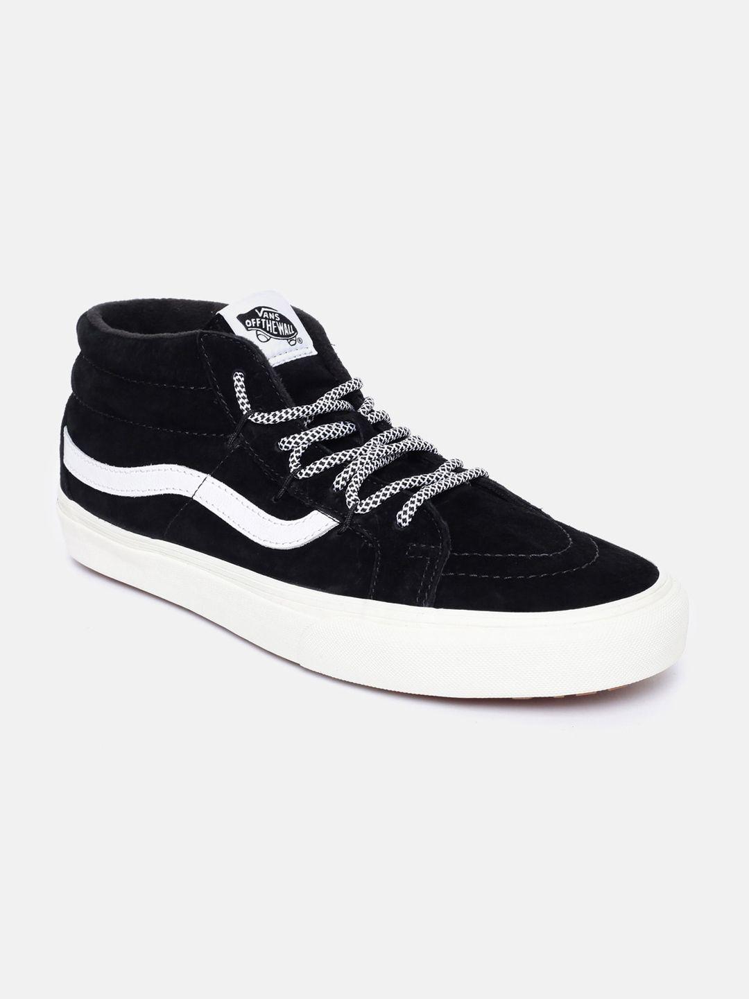 vans unisex black & white sneakers