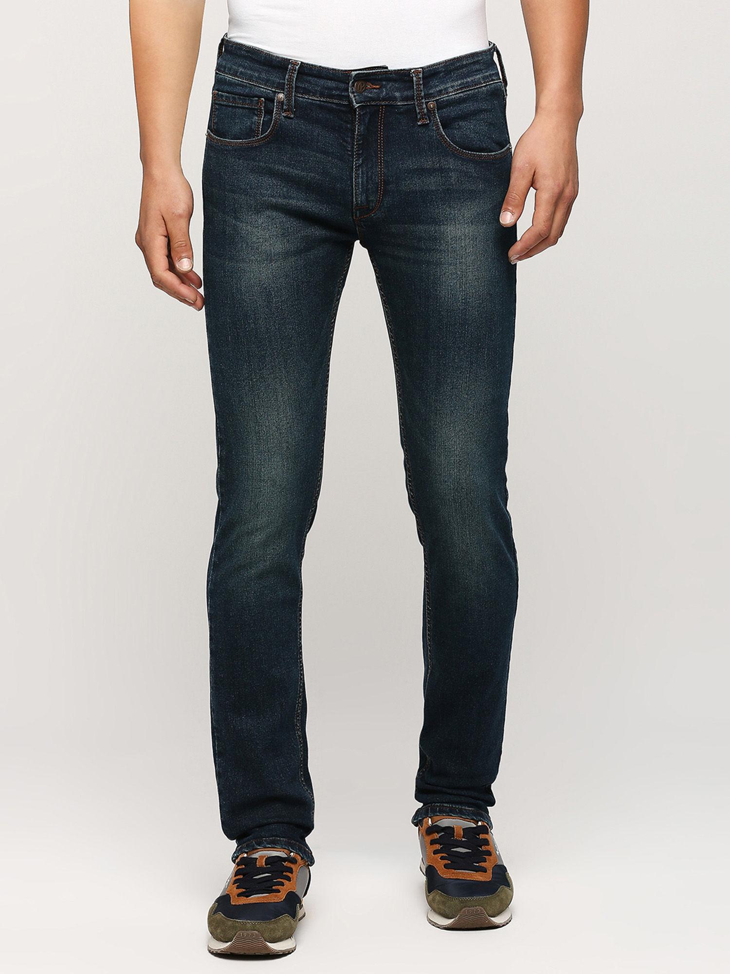 vapour slim fit mid waist jeans navy blue