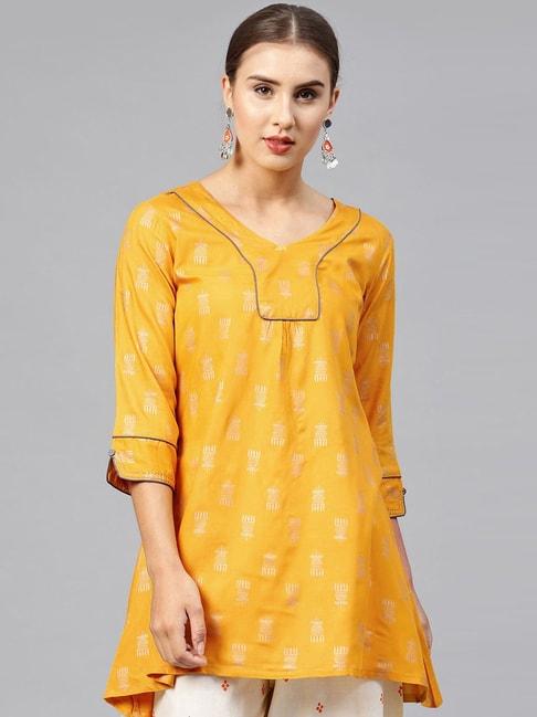 varanga-mustard-printed-tunic