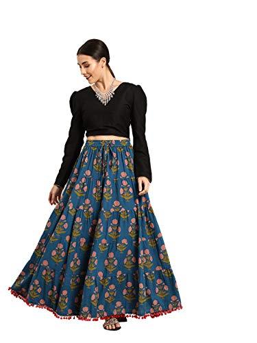 varanga cotton full skirt (kj_vars229851_blue_26)