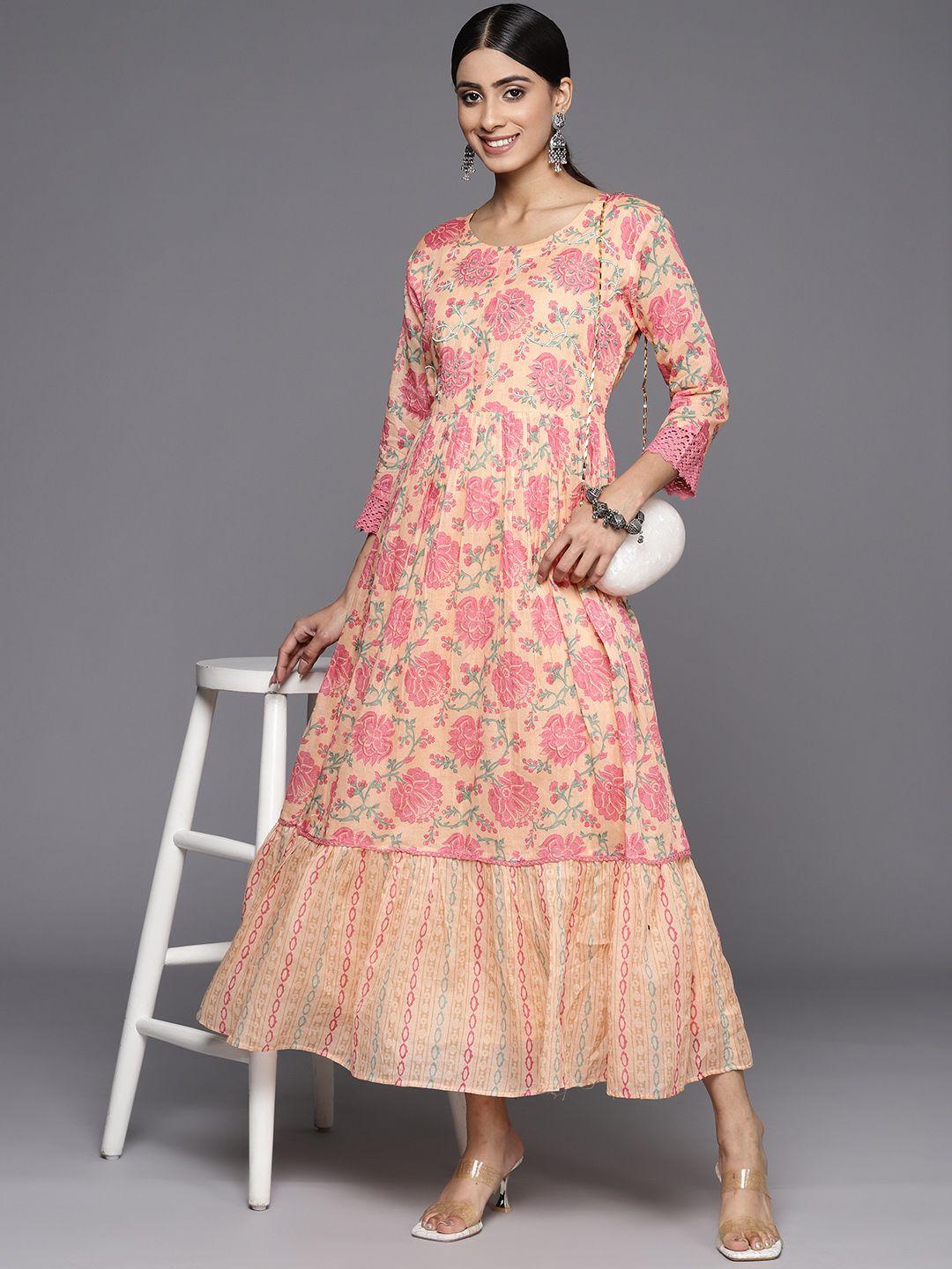 varanga floral printed maxi dress