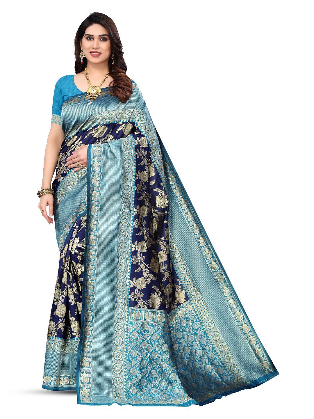 varanga floral woven design zari art silk banarasi saree