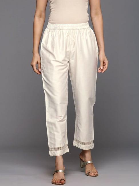 varanga off-white cotton pants