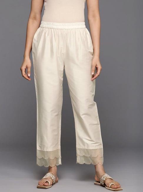 varanga off-white cotton pants