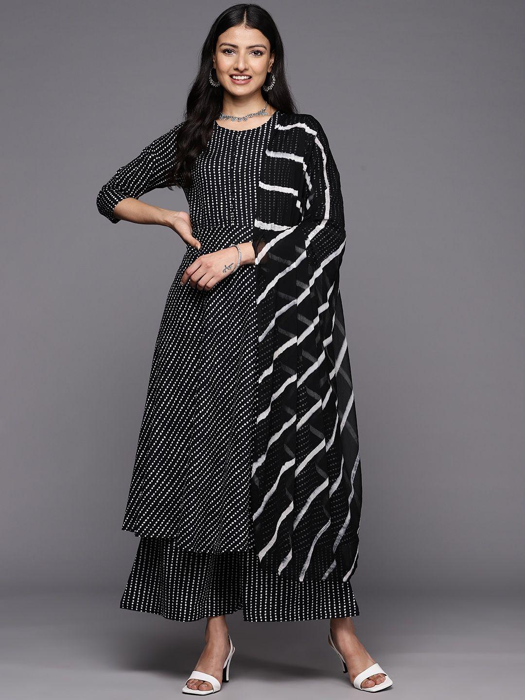 varanga printed empire pure cotton kurta with palazzos & with dupatta