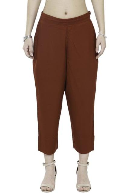 varanga rust viscose rayon pants