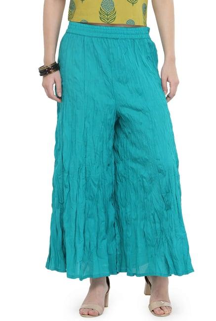 varanga turquoise regular fit palazzo