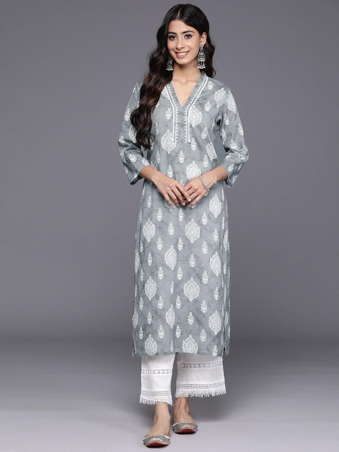 varanga women ethnic motifs printed cotton kurta