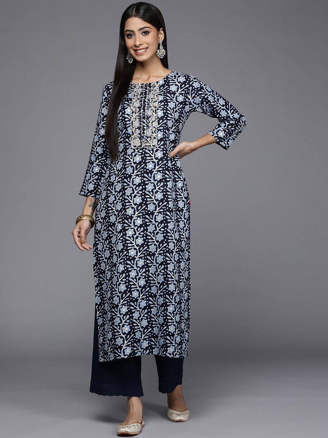 varanga women ethnic motifs printed thread work indie prints kurta