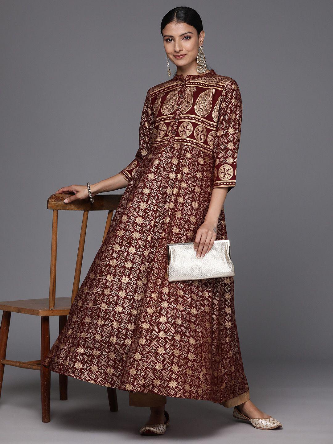 varanga women paisley printed anarkali kurta