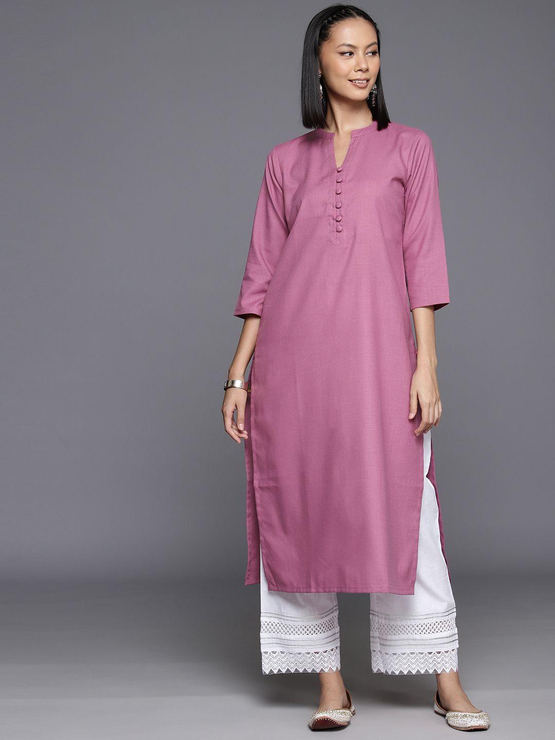 varanga women solid cotton kurta