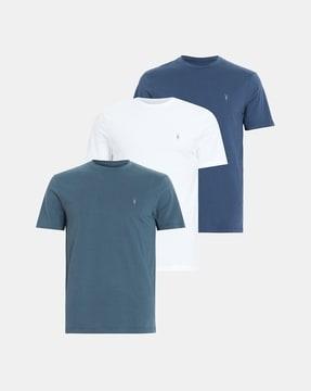 varden relaxed fit warped logo short-sleeve crew t-shirts