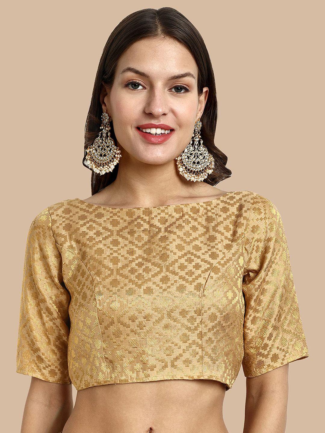 vardha woven design brocade saree blouse