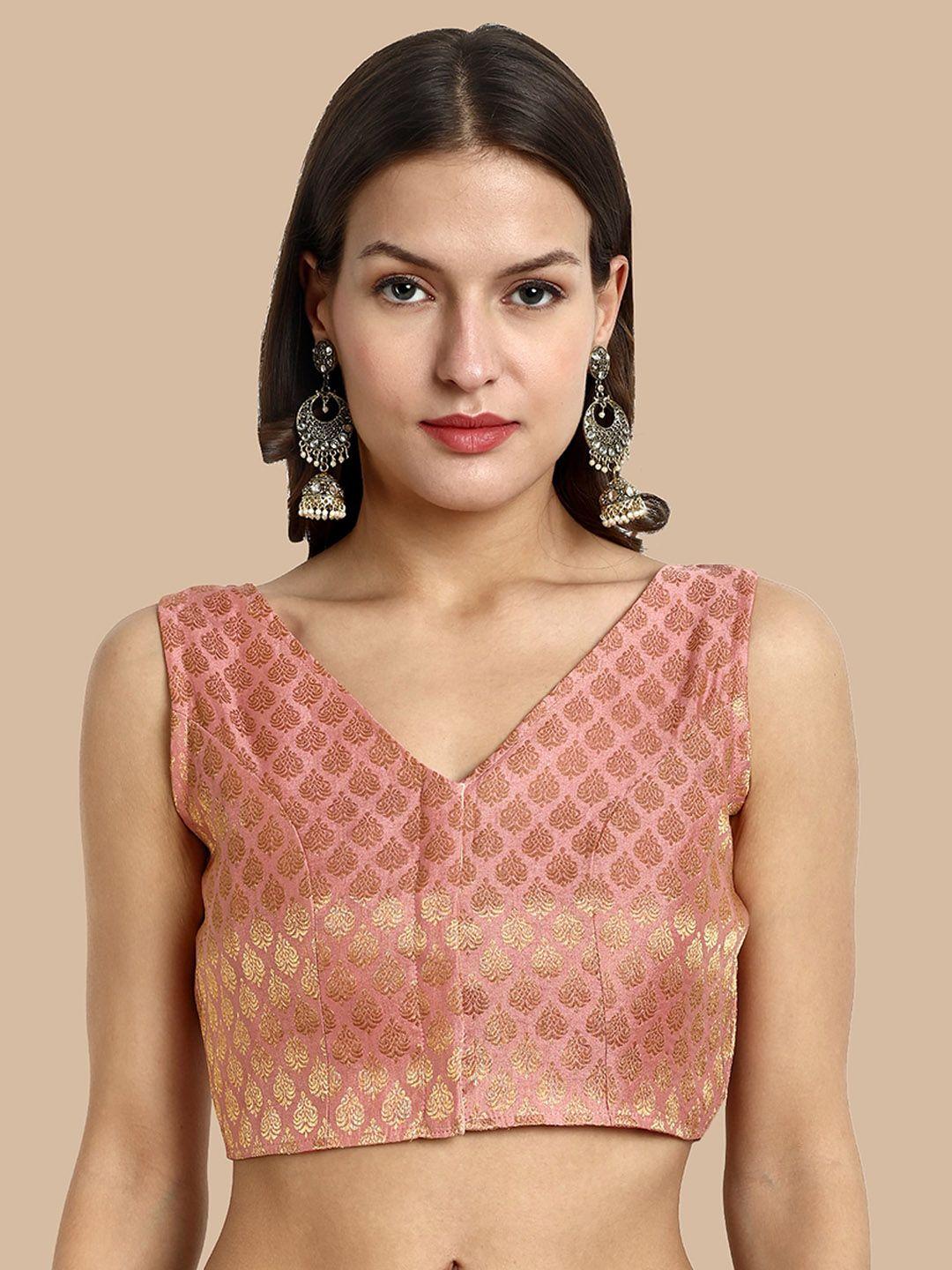 vardha woven design brocade saree blouse