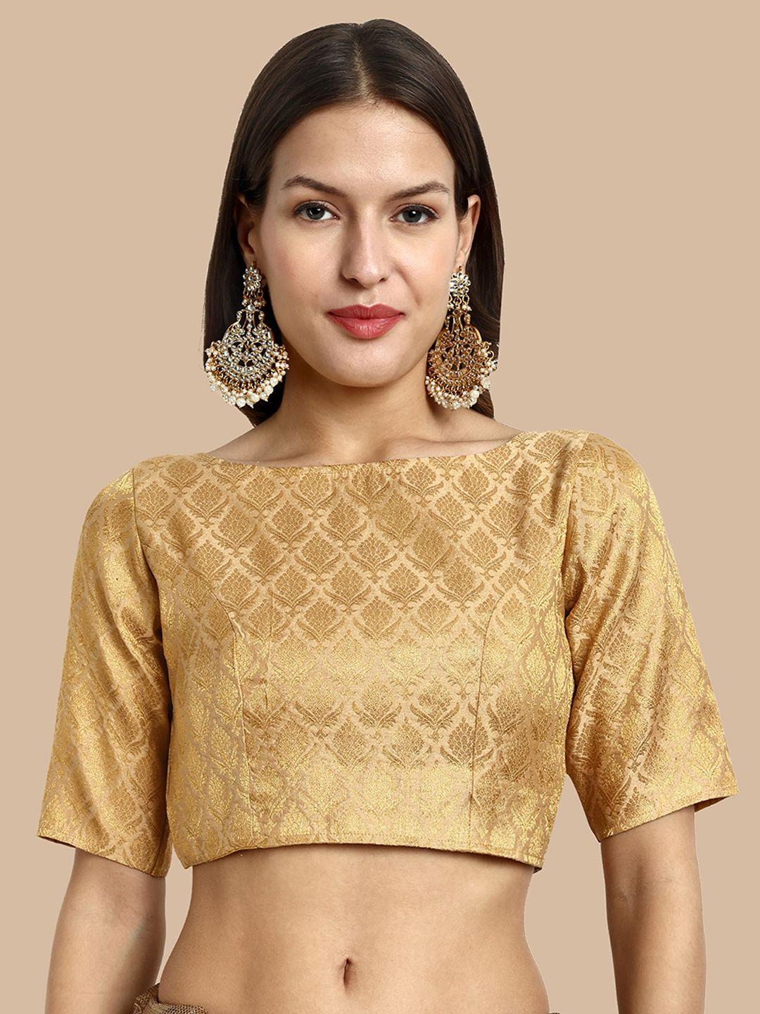 vardha woven design brocade saree blouse