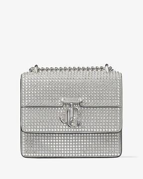 varenne shoulder bag with crystal embellishments