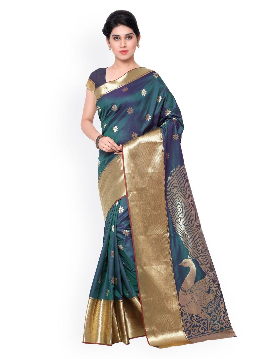 varkala silk sarees green kanjeevaram art silk traditional saree