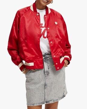 varsity bomber jacket