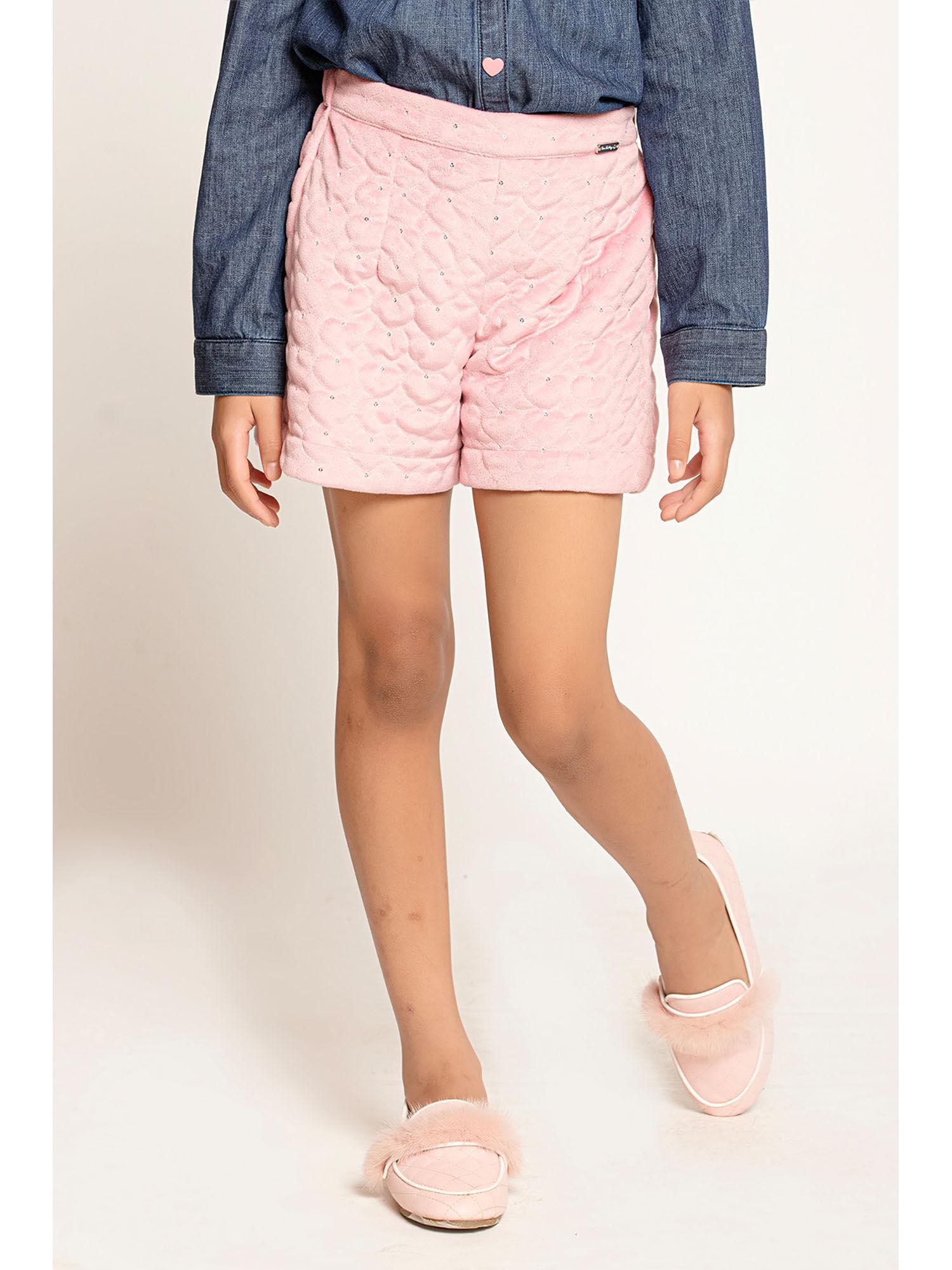 varsity chic pink biker adventure shorts for girls