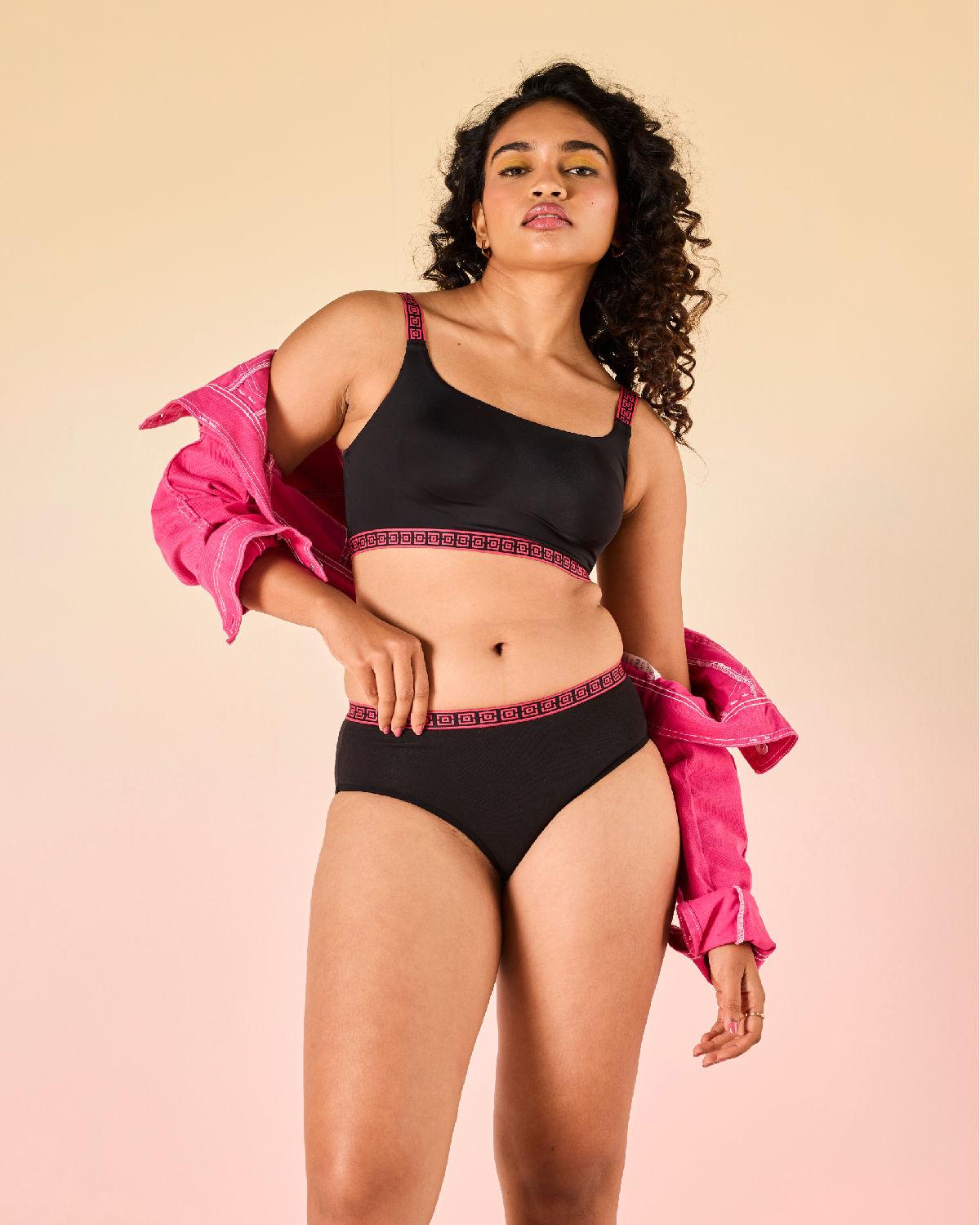 varsity edit pack of 1 bikini - black lmp1005