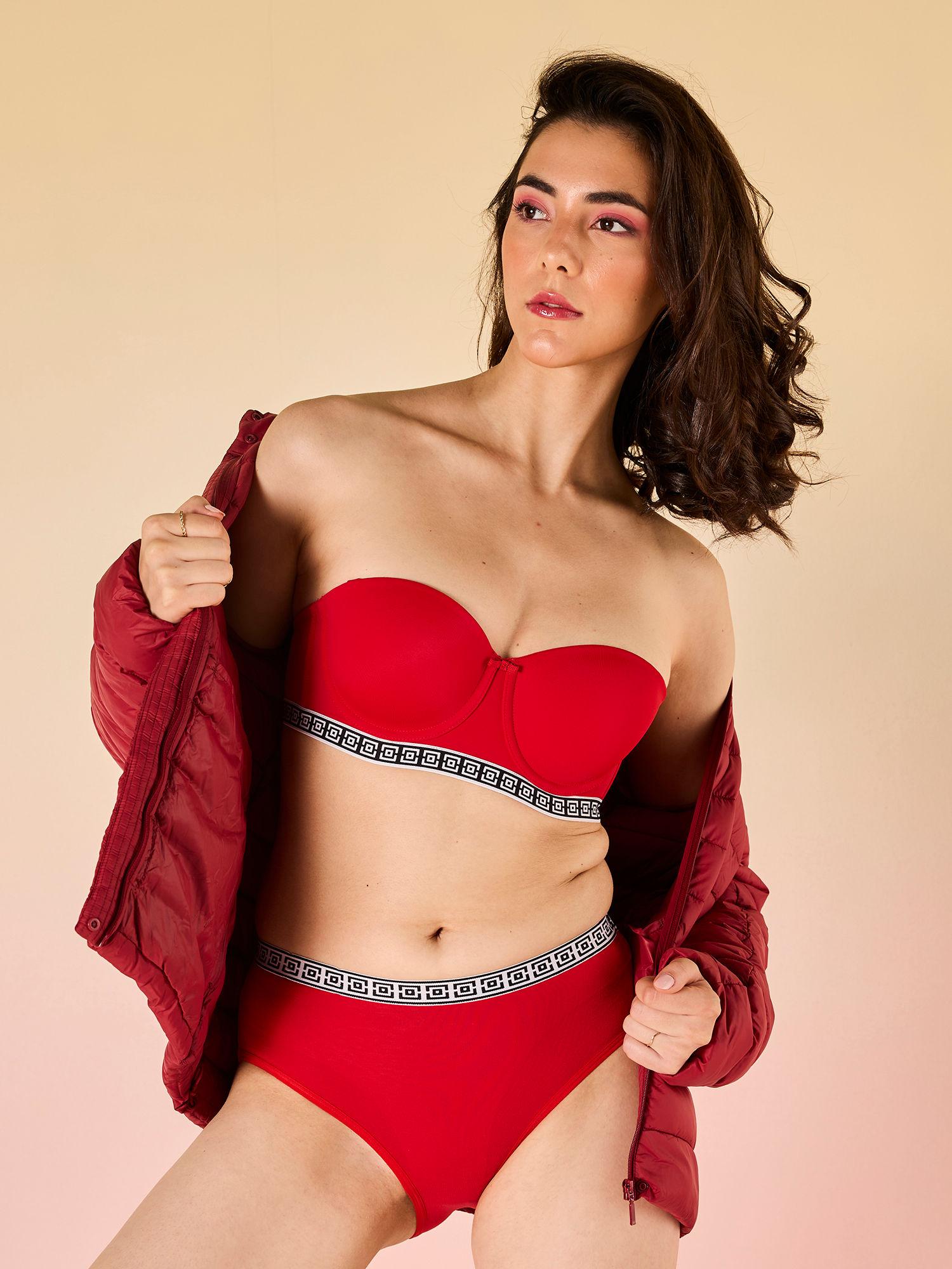 varsity edit pack of 1 bikini - cherry lmp1005