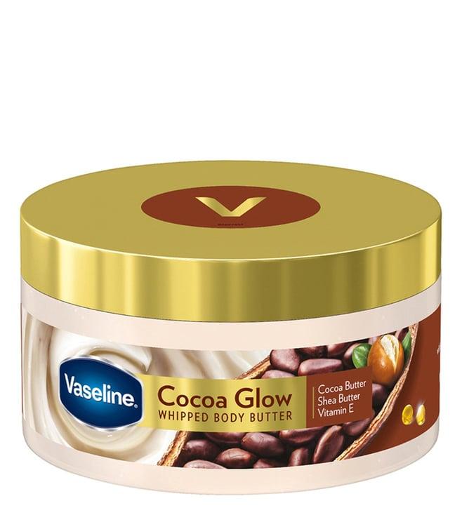 vaseline cocoa glow whipped body butter - 180 gm