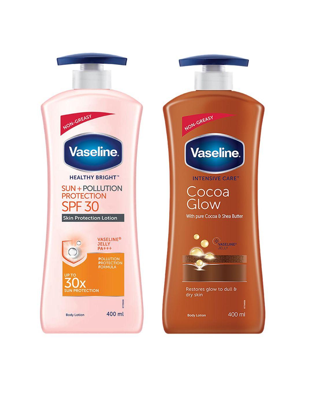 vaseline unisex intensive care cocoa glow & healthy bright body lotion