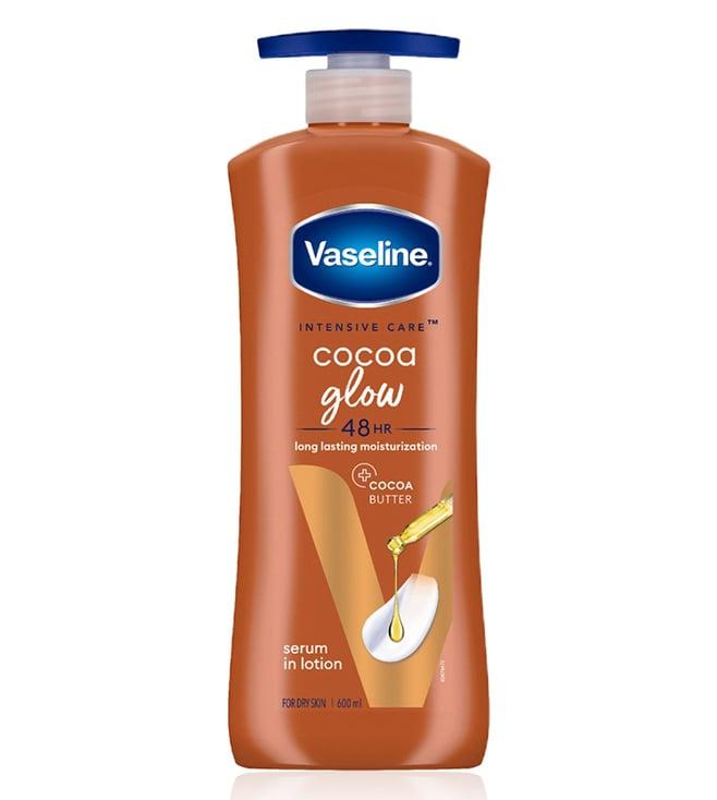 vaseline intensive care cocoa glow body lotion - 600 ml