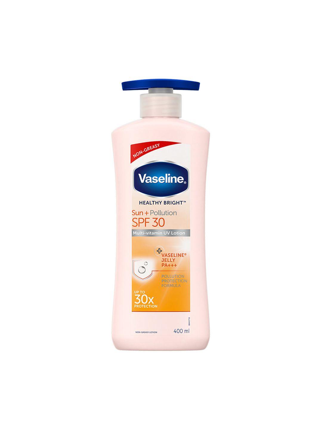 vaseline unisex spf 30 sun & pollution protection body lotion with glycerin 400 ml