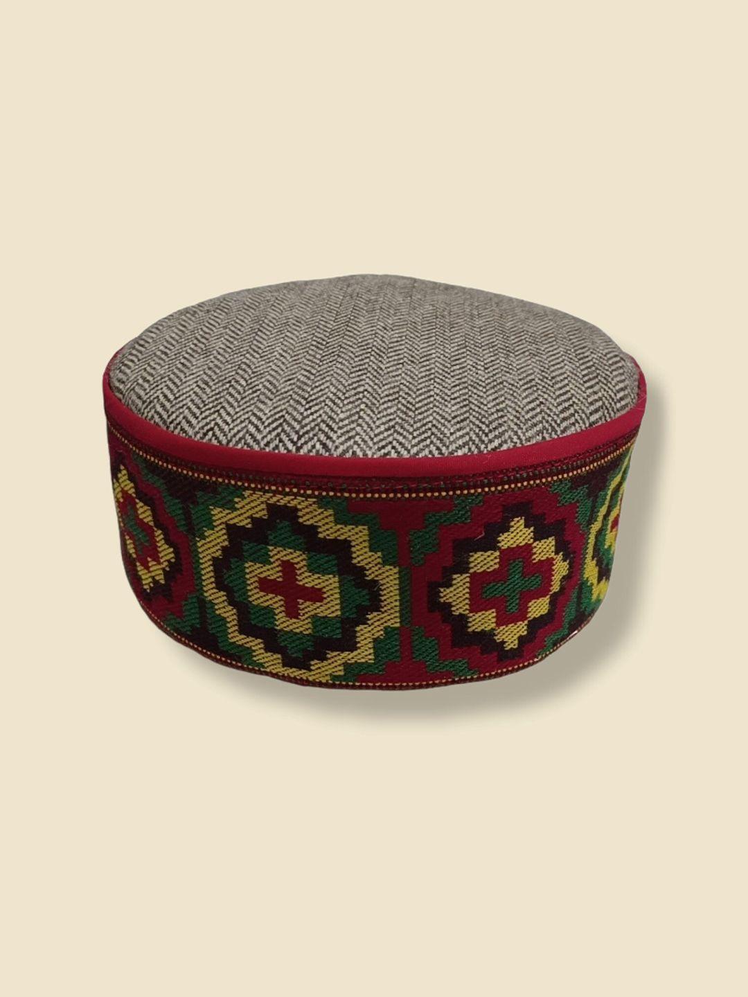 vastraa fusion embroidered himachali kullu topi woollen cap