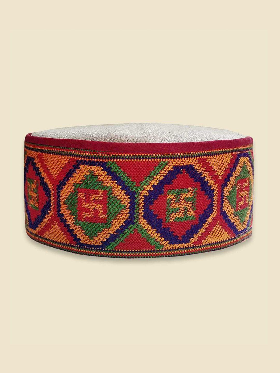 vastraa fusion embroidered himachali kullu topi woollen cap