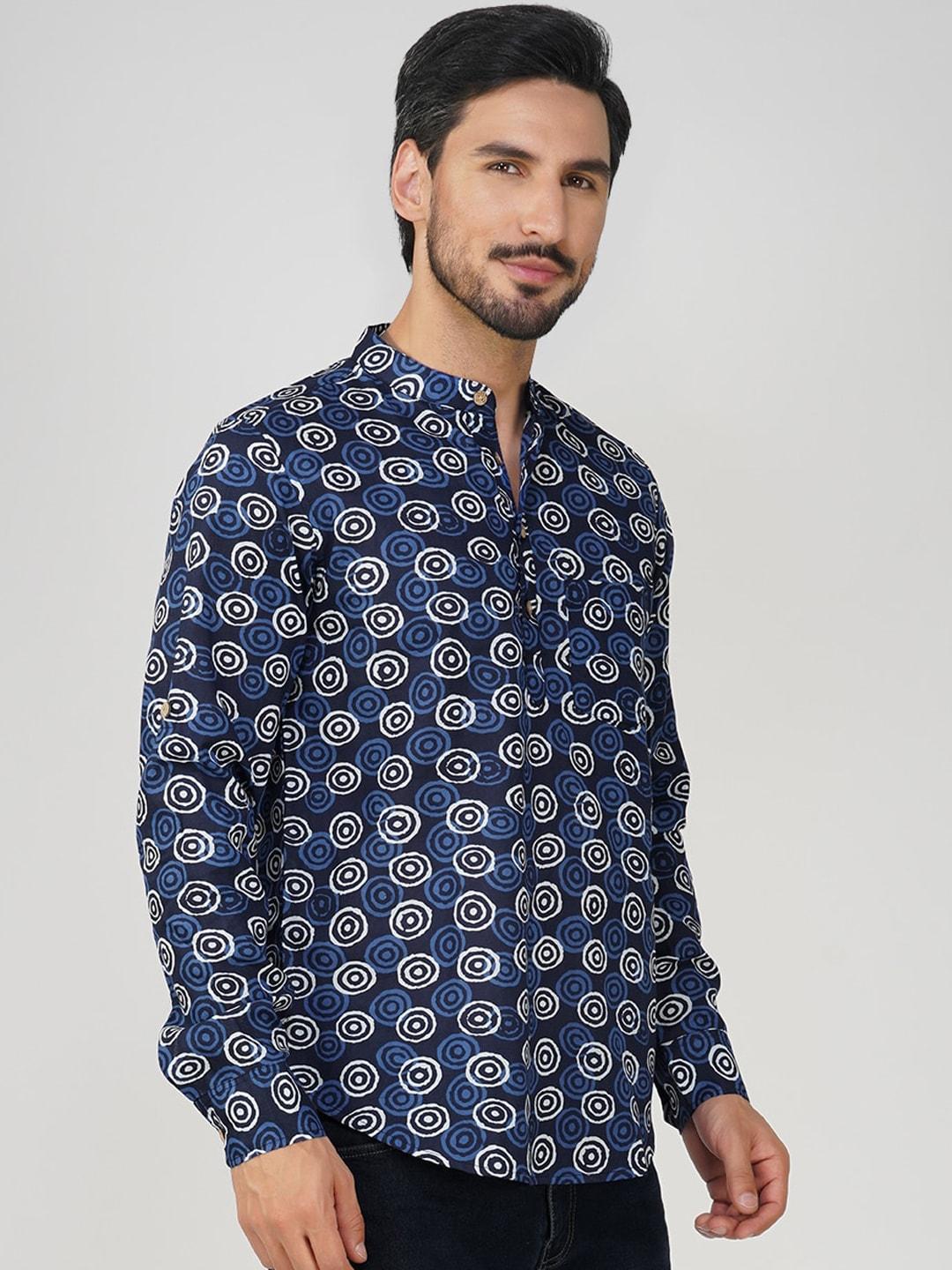 vastraa fusion ethnic motifs printed pure cotton straight kurta