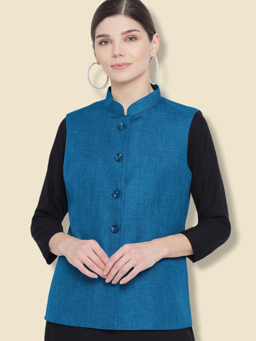 vastraa fusion women cotton nehru jackets