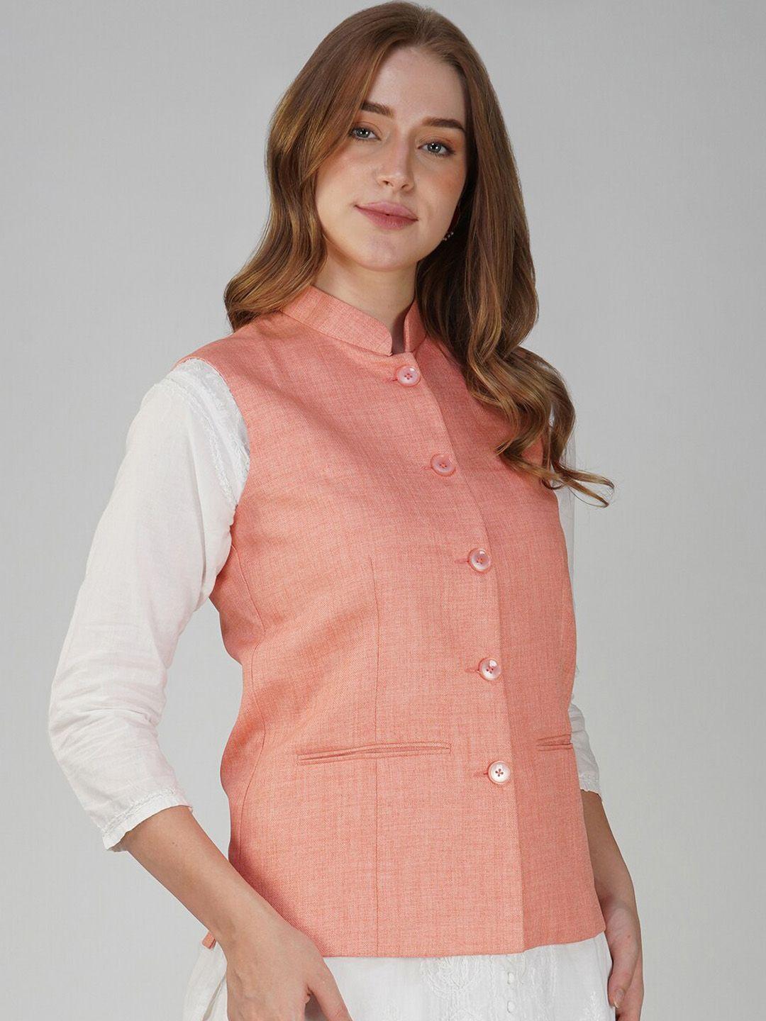 vastraa fusion woven nehru jacket