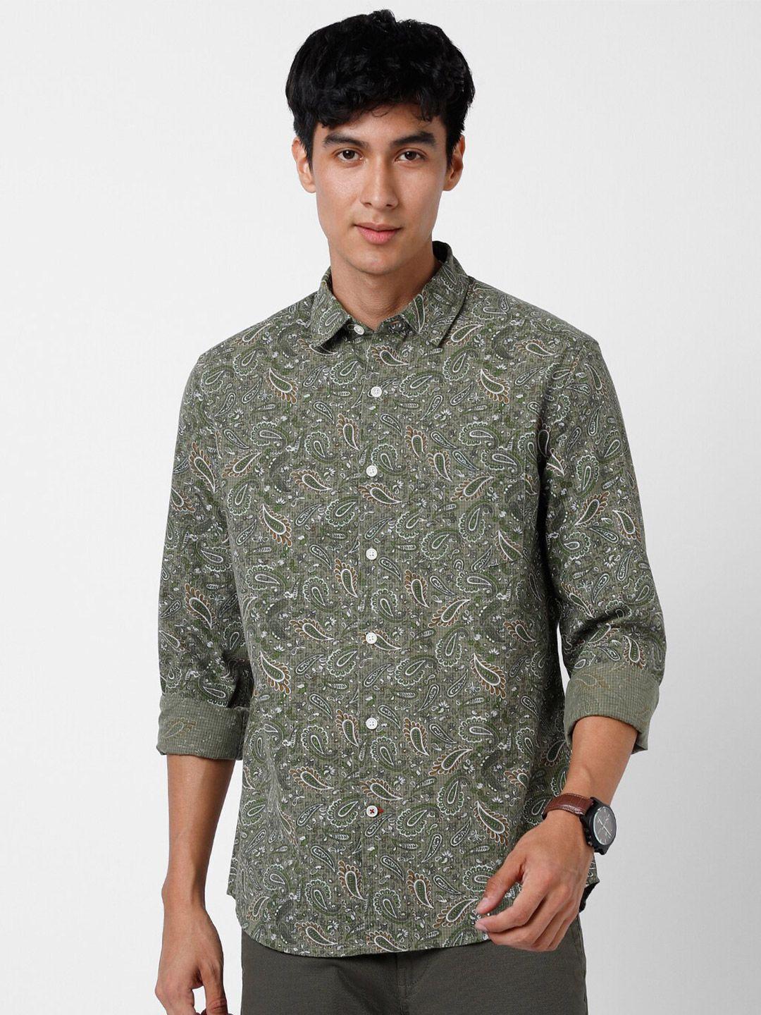 vastrado ethnic motifs printed cotton casual shirt