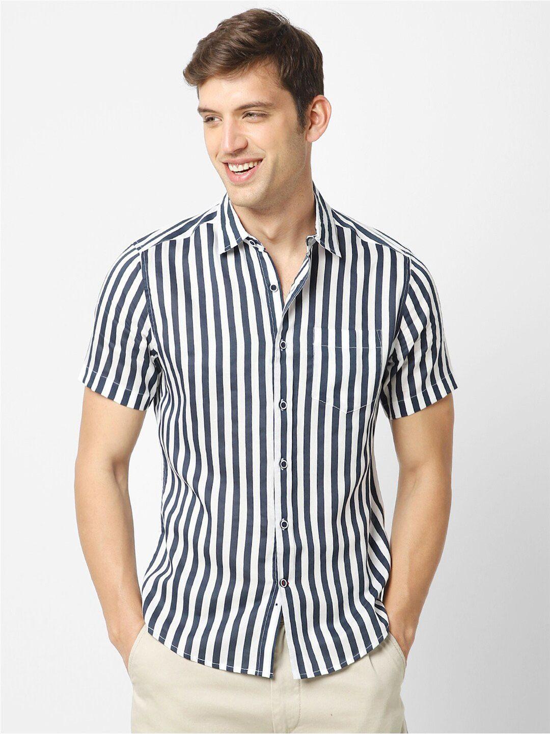 vastrado men cotton striped casual shirt