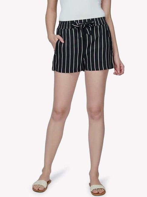 vastrado black striped shorts