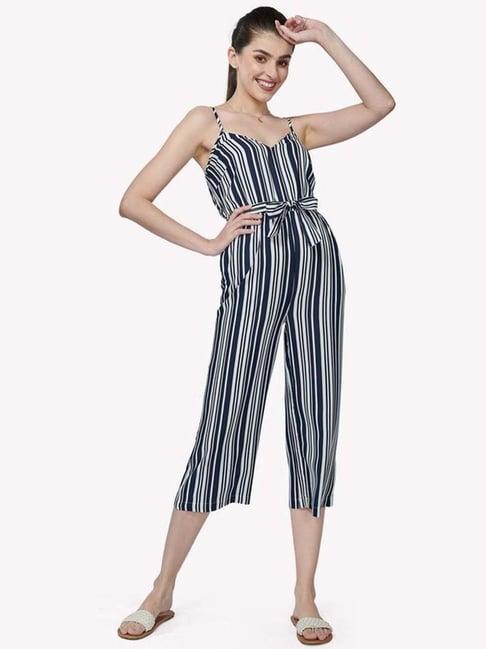 vastrado blue striped jumpsuit